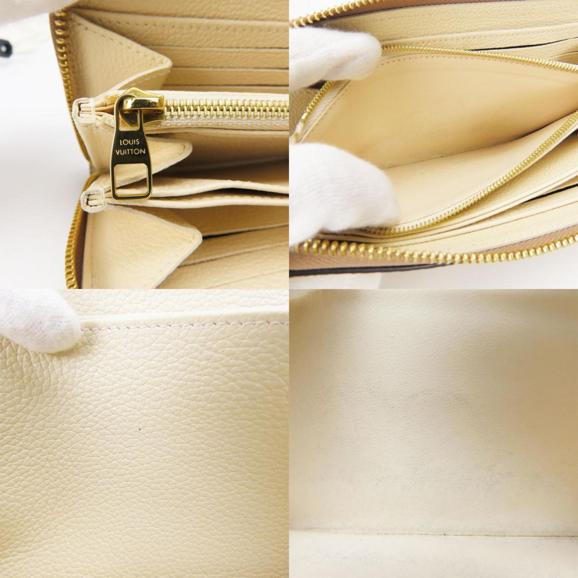 Louis Vuitton Beige Cream Monogram Empreinte Long Wallet (Bi-Fold) (Pre-Owned)
