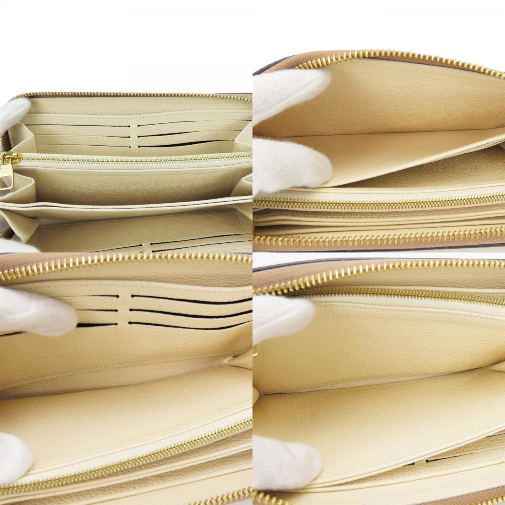 Louis Vuitton Beige Cream Monogram Empreinte Long Wallet (Bi-Fold) (Pre-Owned)