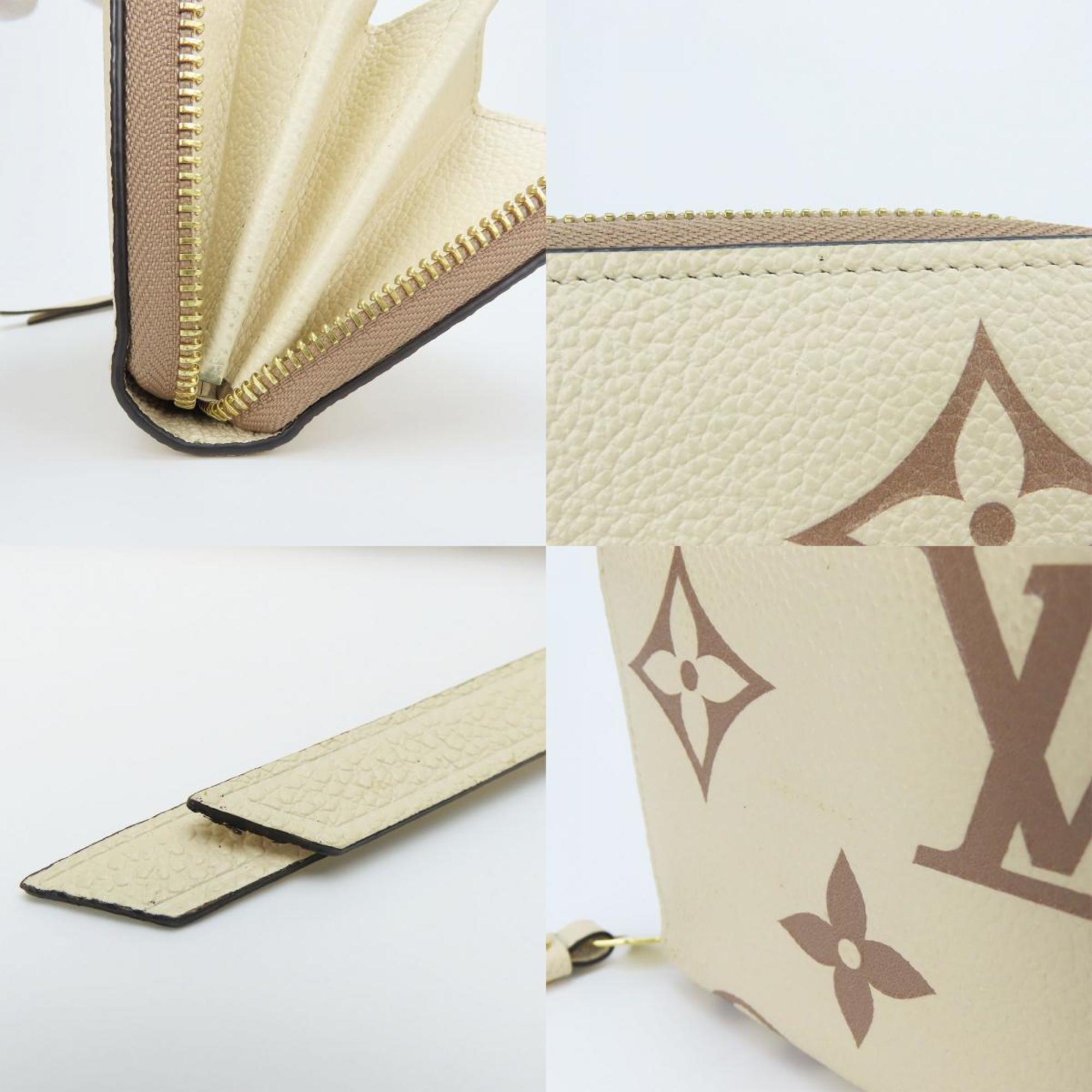 Louis Vuitton Beige Cream Monogram Empreinte Long Wallet (Bi-Fold) (Pre-Owned)