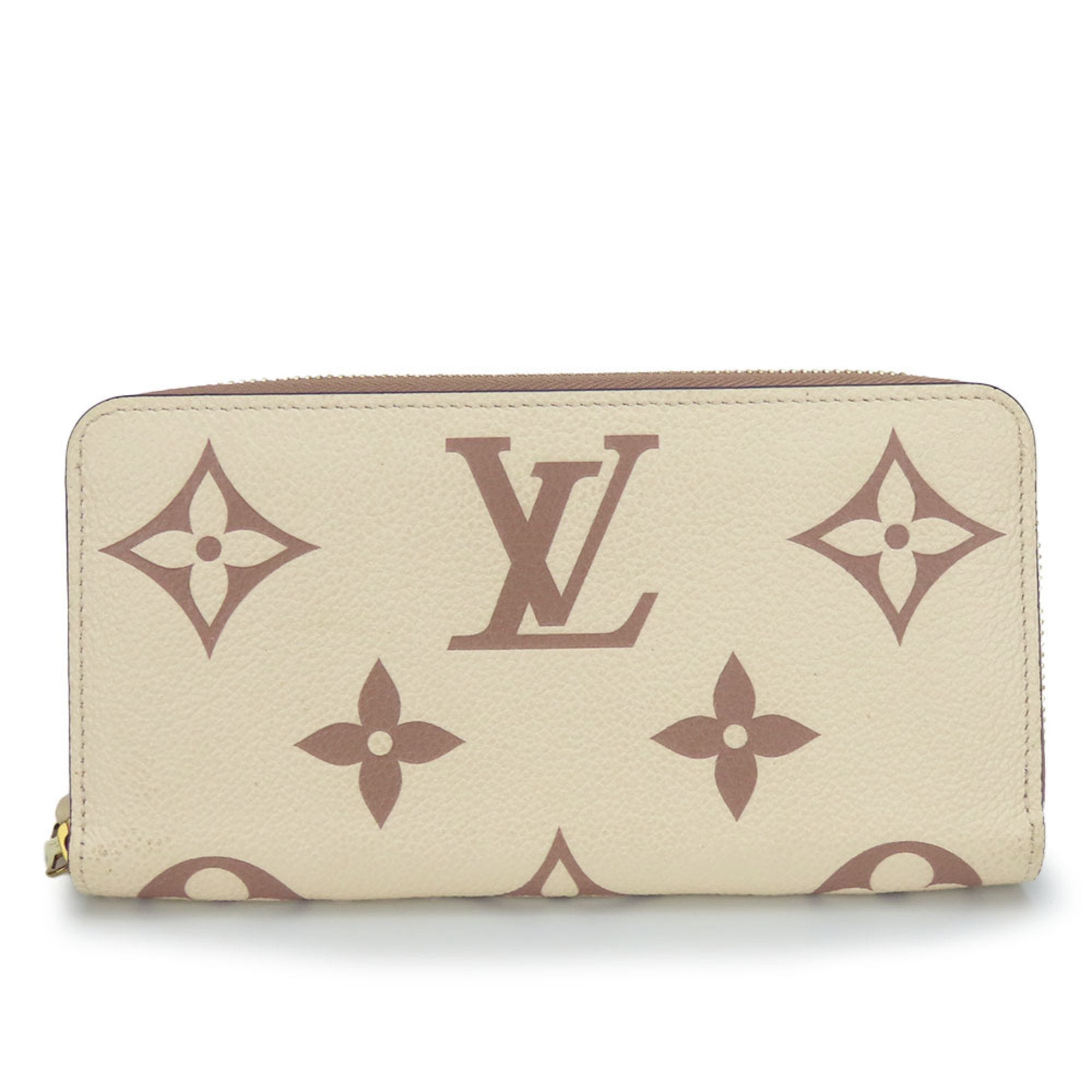 Louis Vuitton Beige Cream Monogram Empreinte Long Wallet (Bi-Fold) (Pre-Owned)