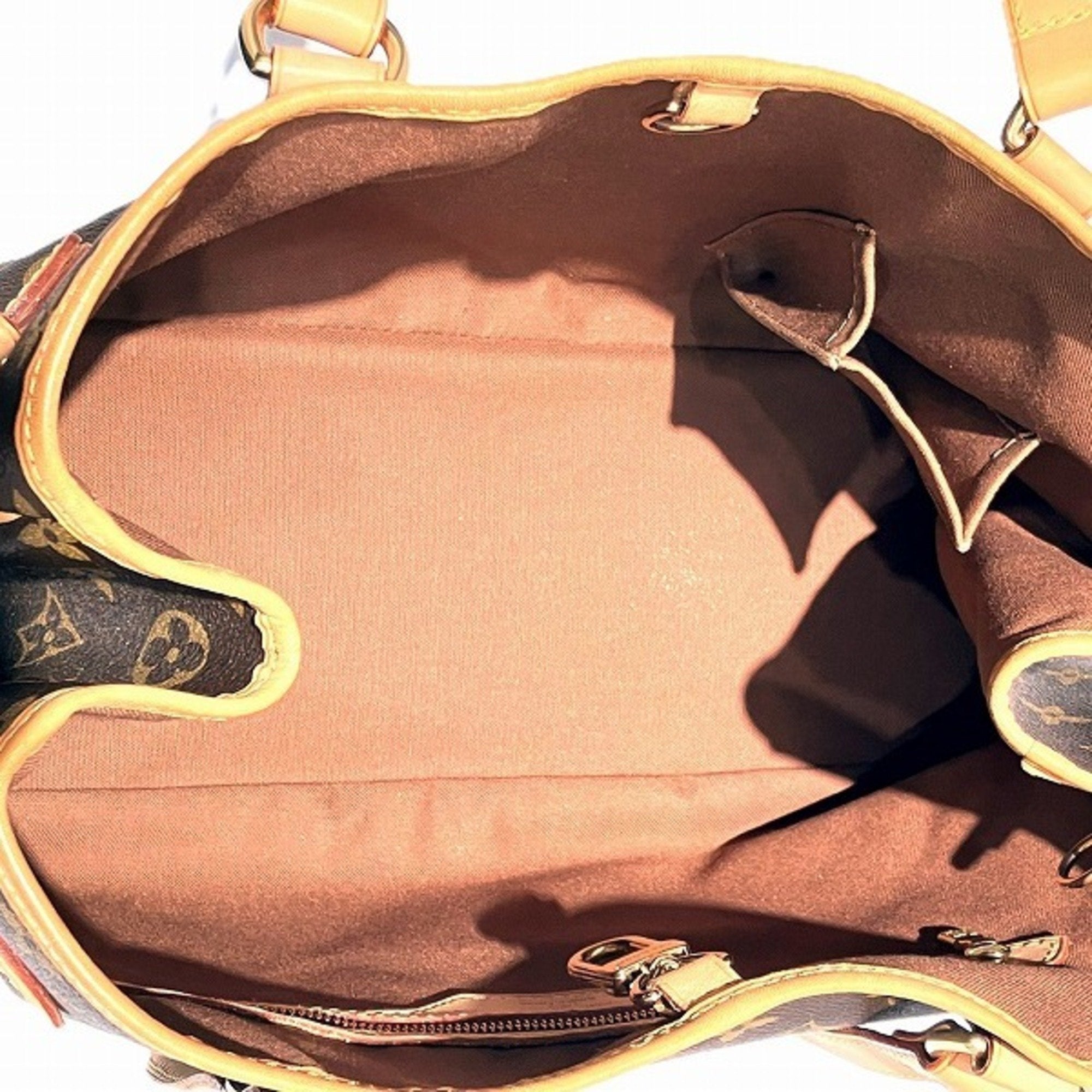 Louis Vuitton Brown Monogram Handbag Tote Bag (Pre-Owned)