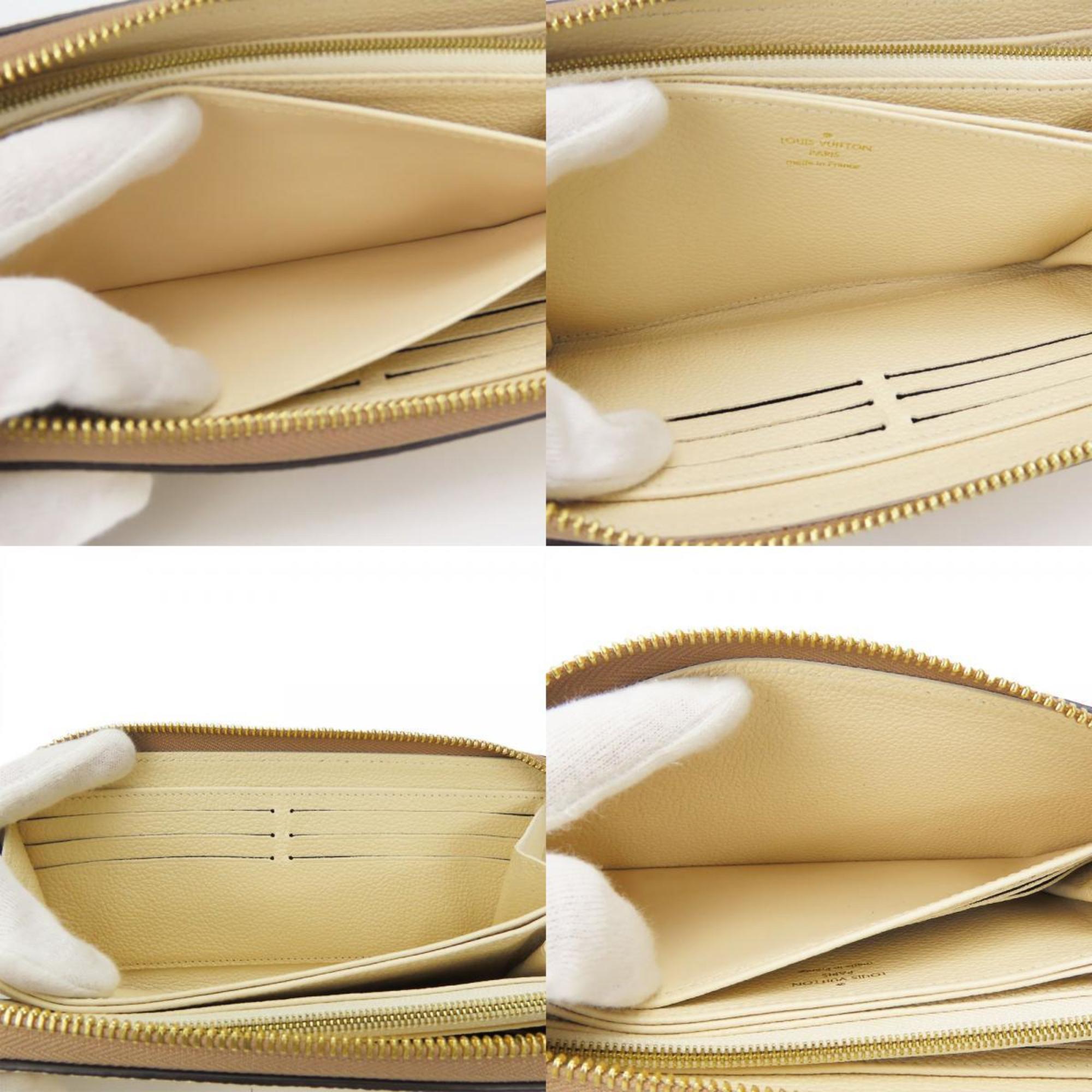 Louis Vuitton Beige Cream Monogram Empreinte Long Wallet (Bi-Fold) (Pre-Owned)