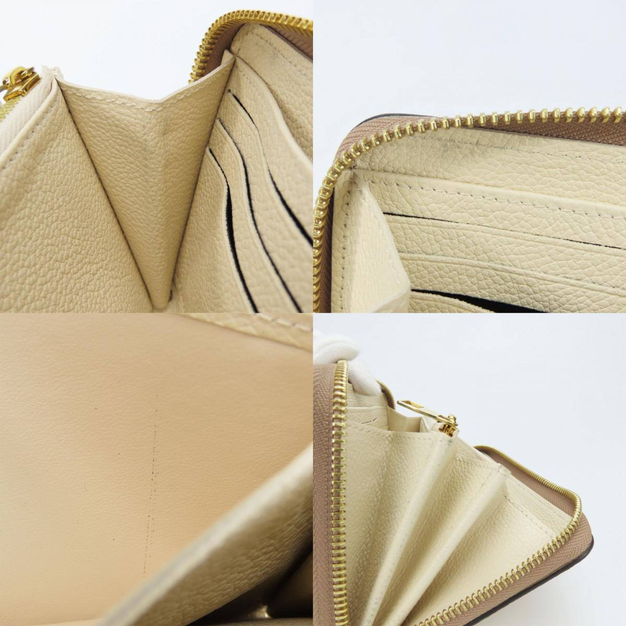 Louis Vuitton Beige Cream Monogram Empreinte Long Wallet (Bi-Fold) (Pre-Owned)