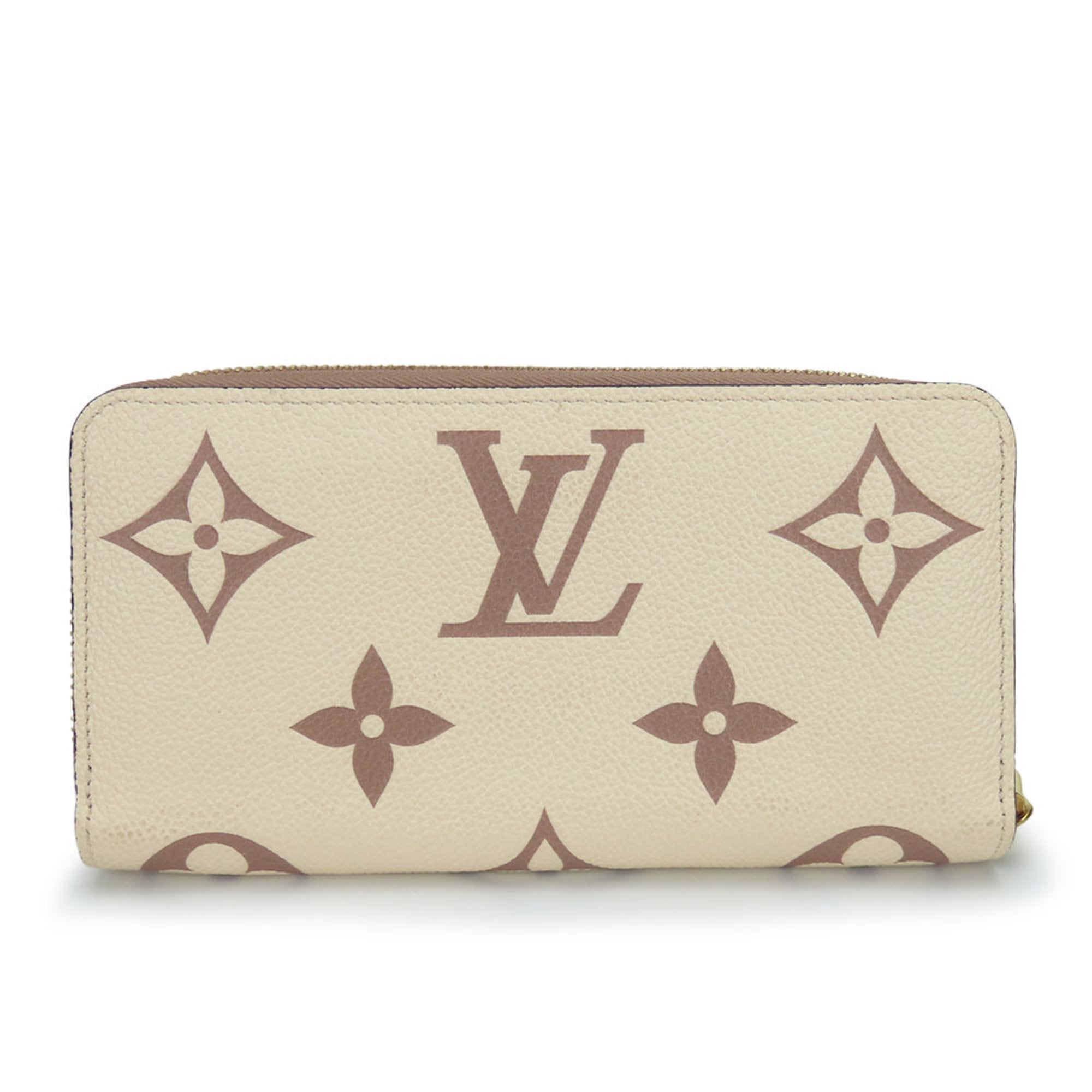 Louis Vuitton Beige Cream Monogram Empreinte Long Wallet (Bi-Fold) (Pre-Owned)