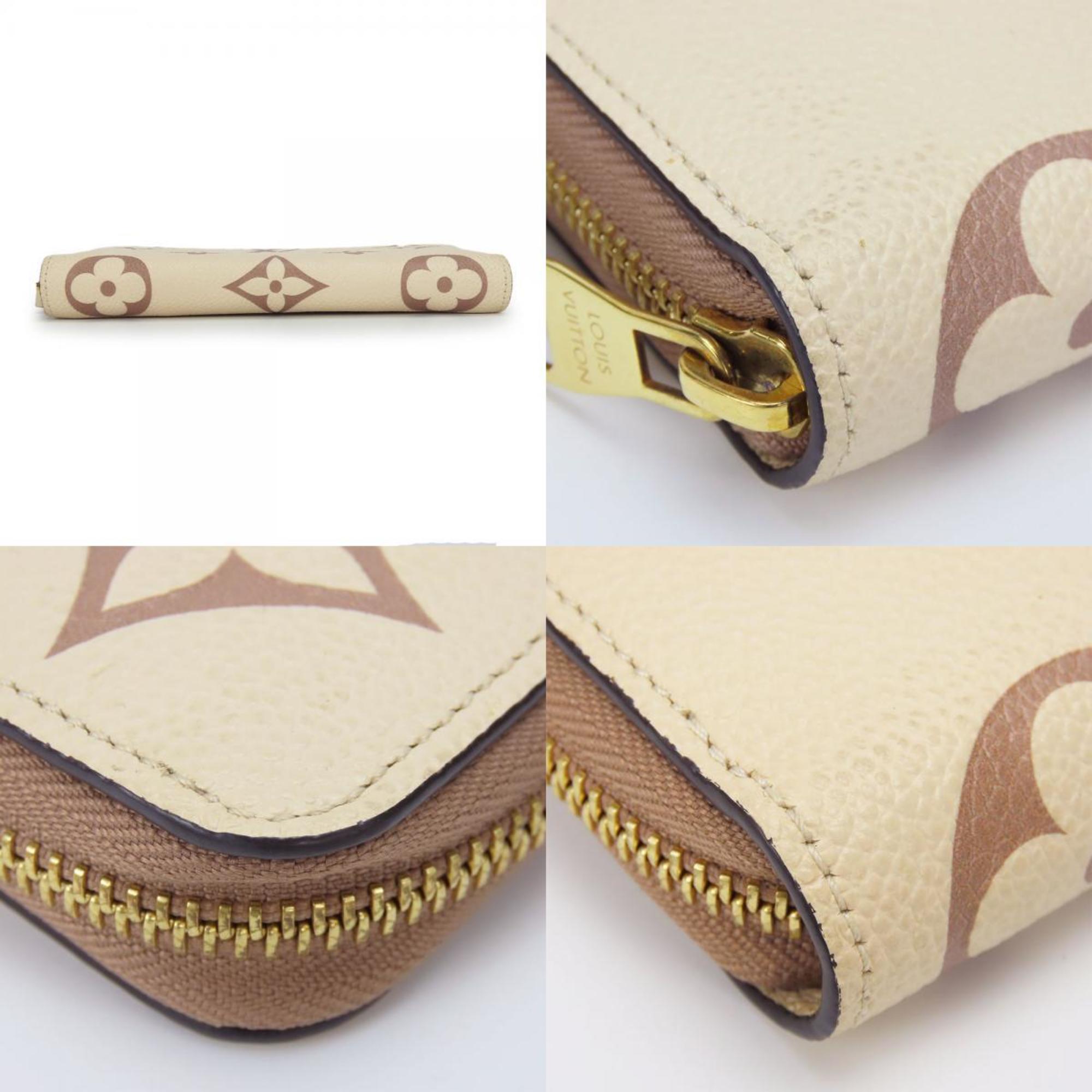 Louis Vuitton Beige Cream Monogram Empreinte Long Wallet (Bi-Fold) (Pre-Owned)