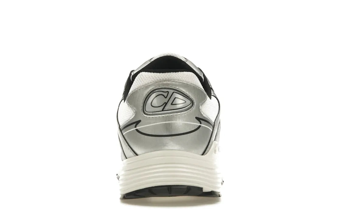 Dior B30 White Mesh Silver-Tone Metallic Calfskin